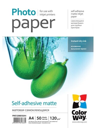 120 g/m² | A4 | Matte self-adhesive Photo Paper