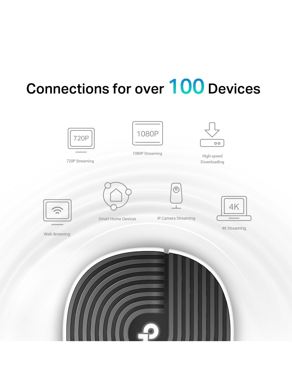 AC1900 Whole Home Mesh Wi-Fi System | Deco S7 (1-pack) | 802.11ac | 10/100/1000 Mbit/s | Ethernet LAN (RJ-45) ports 1 | Mesh Support Yes | MU-MiMO Yes | No mobile broadband 2