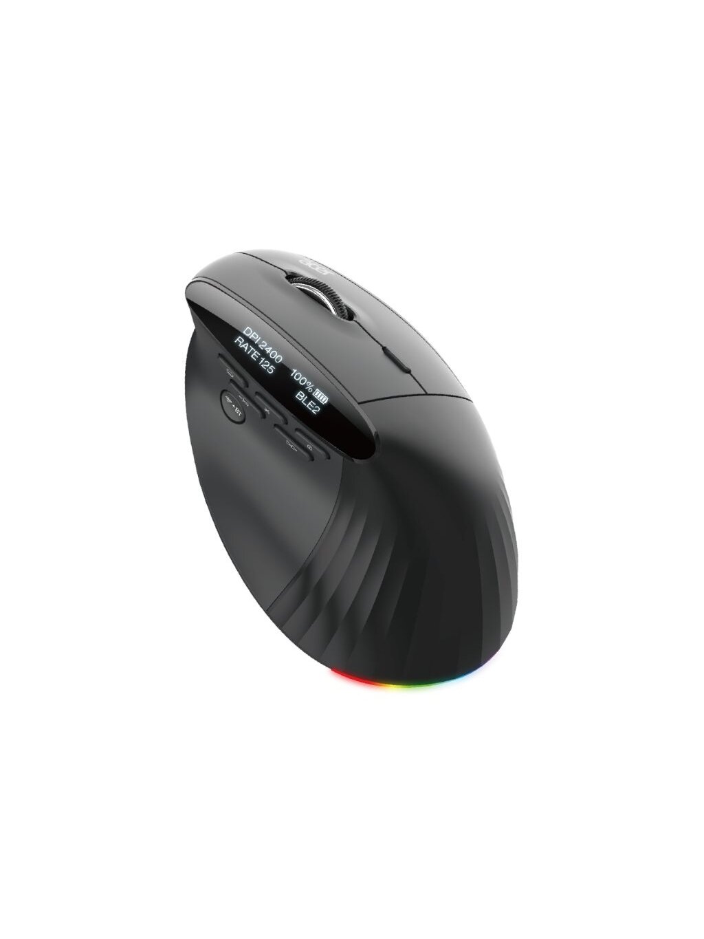 Acer Smart Fit Vertical Mouse, Retail pack | Wireless | Bluetooth | Black 3 Acer Smart Fit Vertical Mouse, Retail pack | Wireless | Bluetooth | Black 3