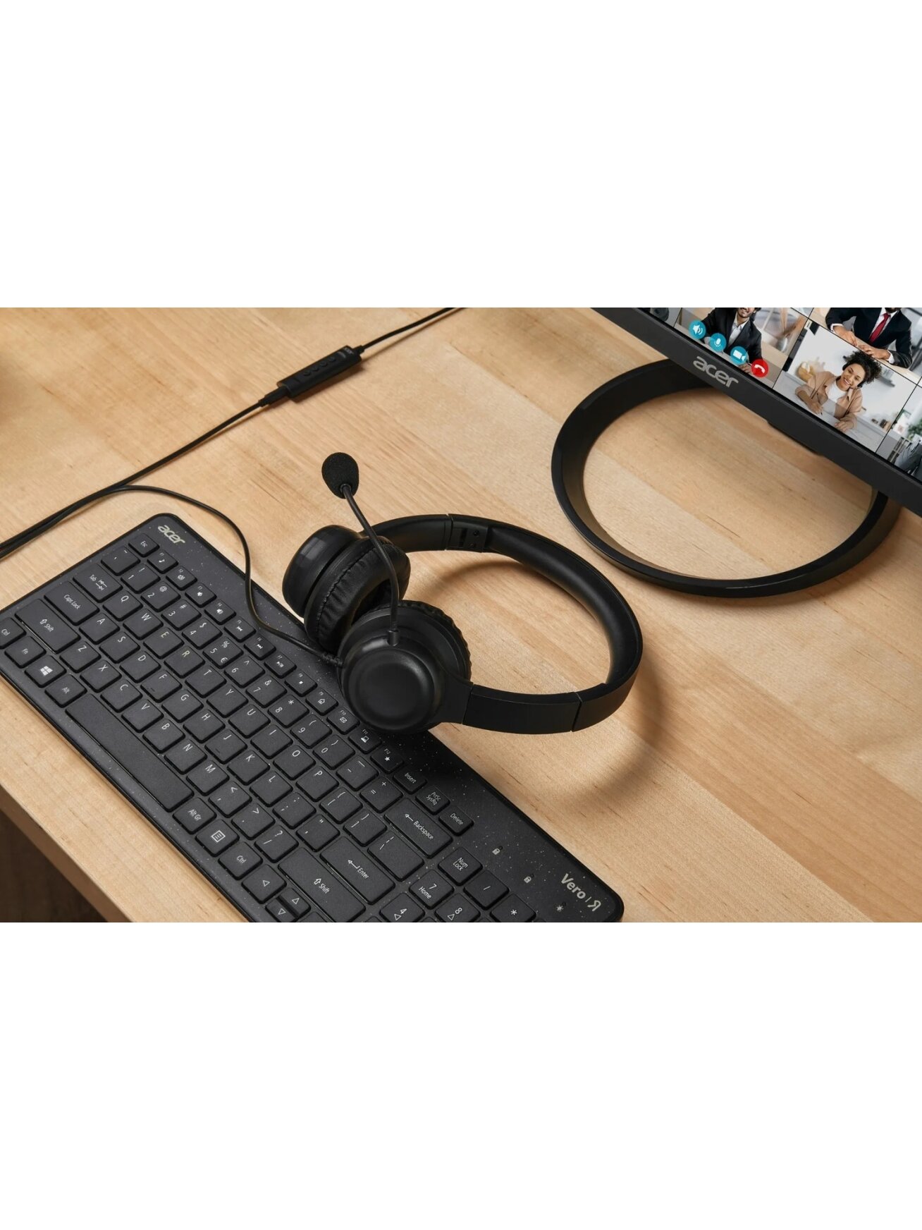 Acer Office Headset | Built-in microphone | Wired | Black 6 Acer Office Headset | Built-in microphone | Wired | Black 6