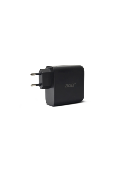 Acer 100W PD GaN Charger, 3 x USB C and 1 x USB A, EU Plug, 100W USB-C cable, Black, Retail Pack 2