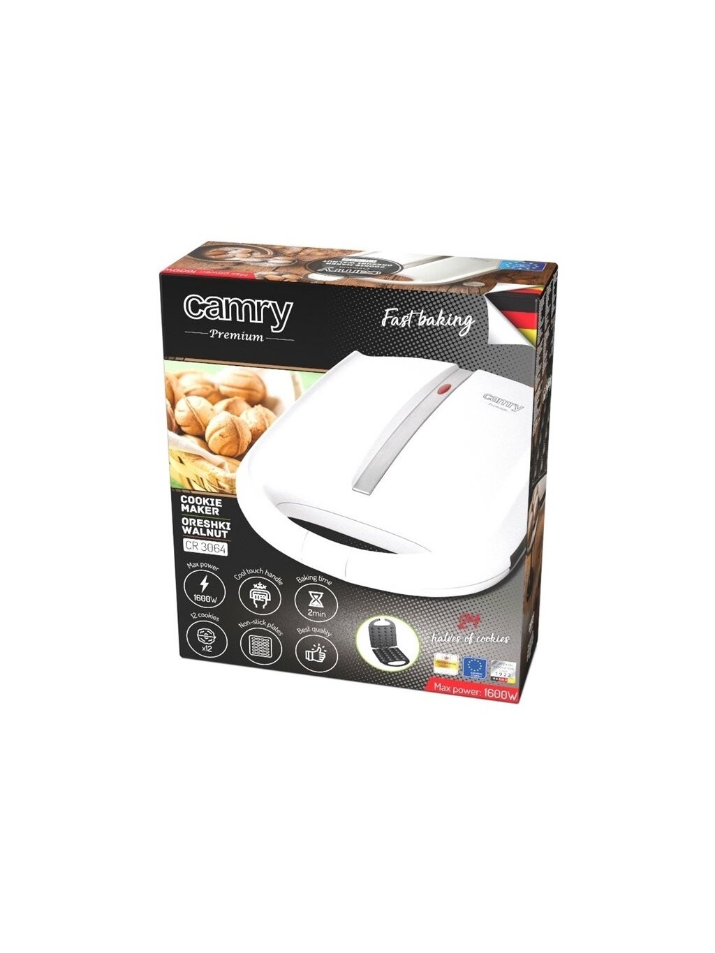 Adler | Nut maker | AD 3039 | Nut maker | 1600 W | Number of pastry 24 | Nuts 6 Adler | Nut maker | AD 3039 | Nut maker | 1600 W | Number of pastry 24 | Nuts 6