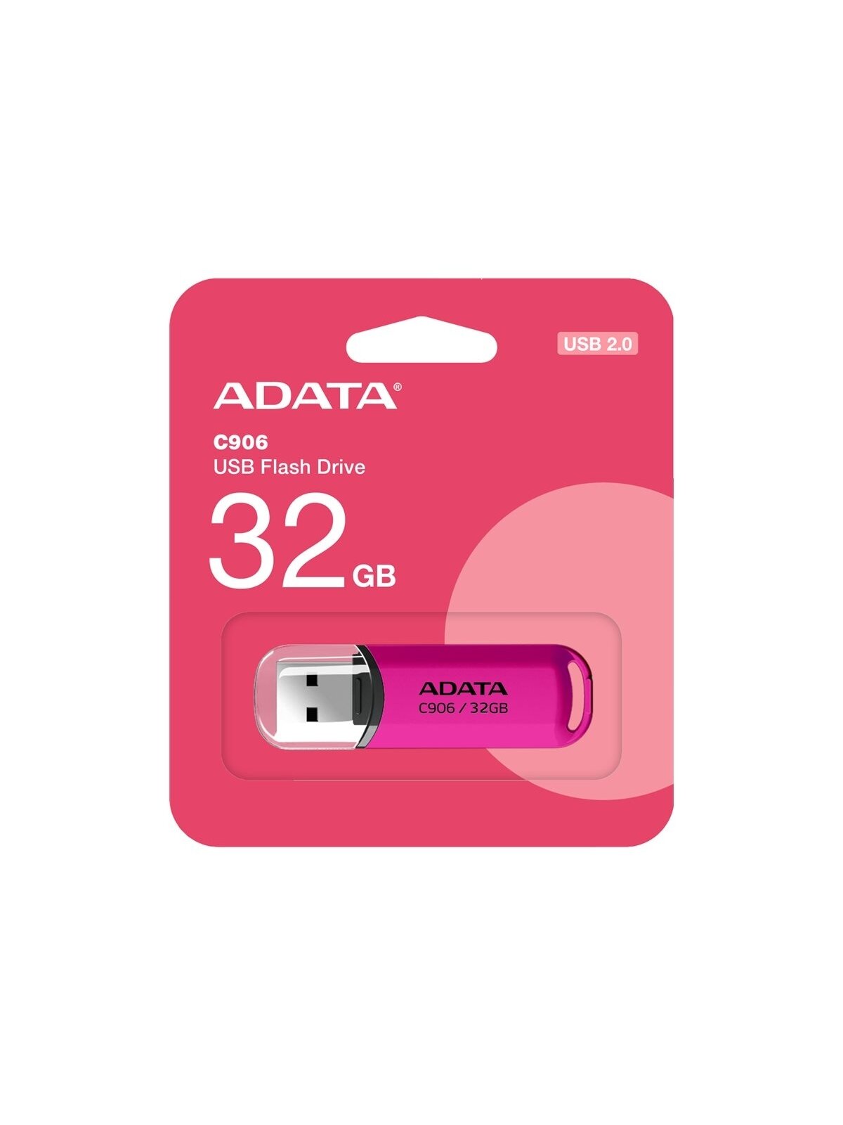 ADATA | USB Flash Drive | C906 | 32 GB | USB 2.0 | Pink ADATA | USB Flash Drive | C906 | 32 GB | USB 2.0 | Pink