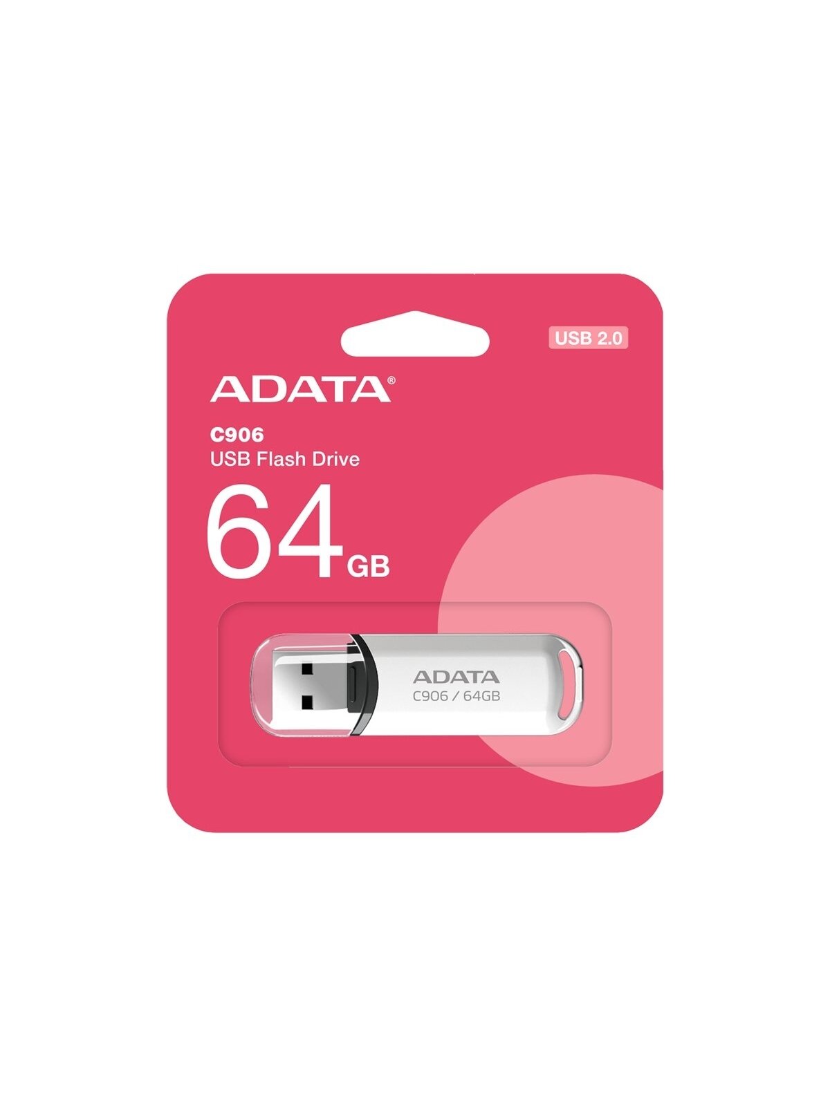 ADATA | USB Flash Drive | C906 | 64 GB | USB 2.0 | White