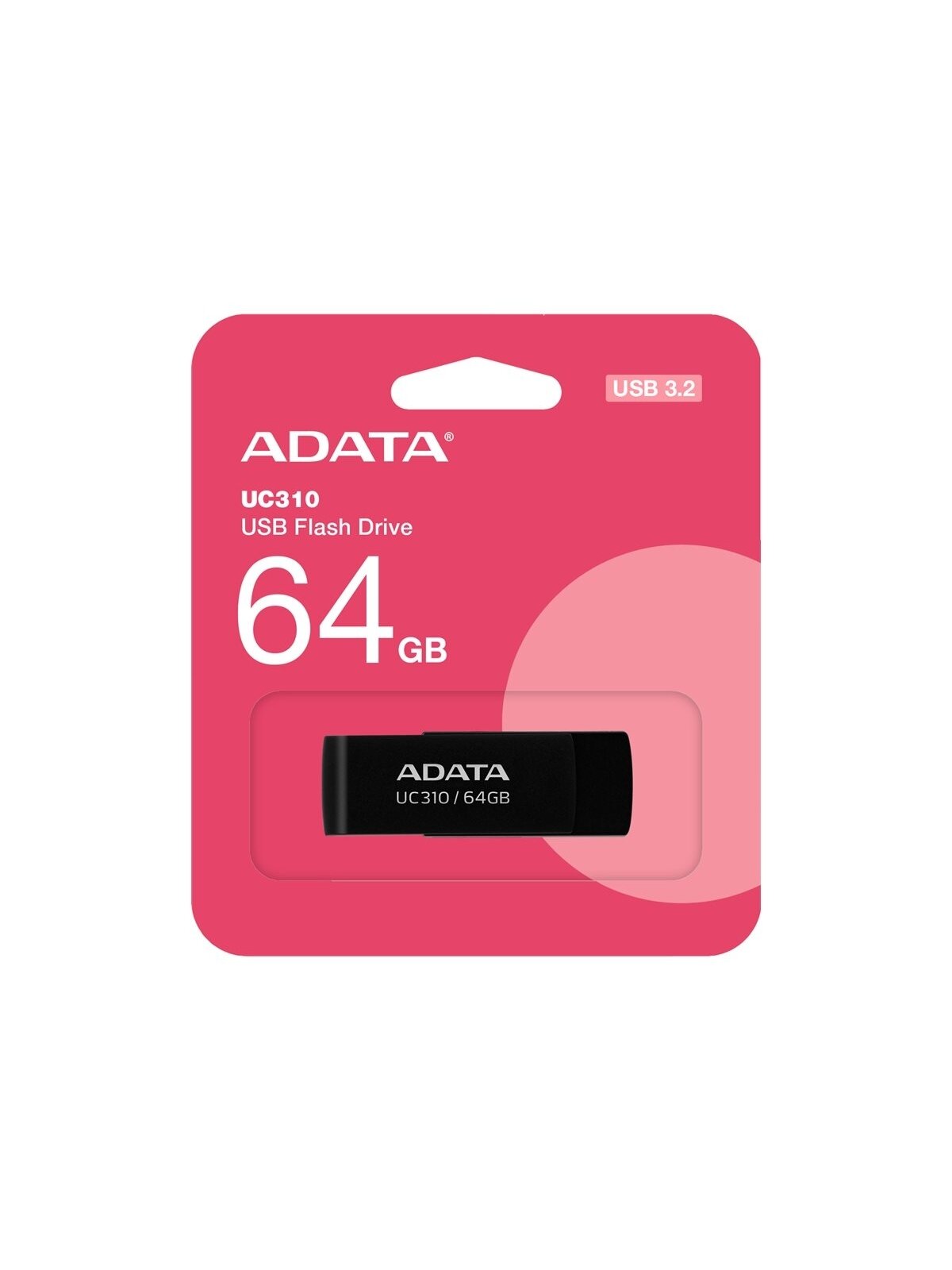 ADATA | USB Flash Drive | UC310 | 64 GB | USB 3.2 Gen1 | Black ADATA | USB Flash Drive | UC310 | 64 GB | USB 3.2 Gen1 | Black