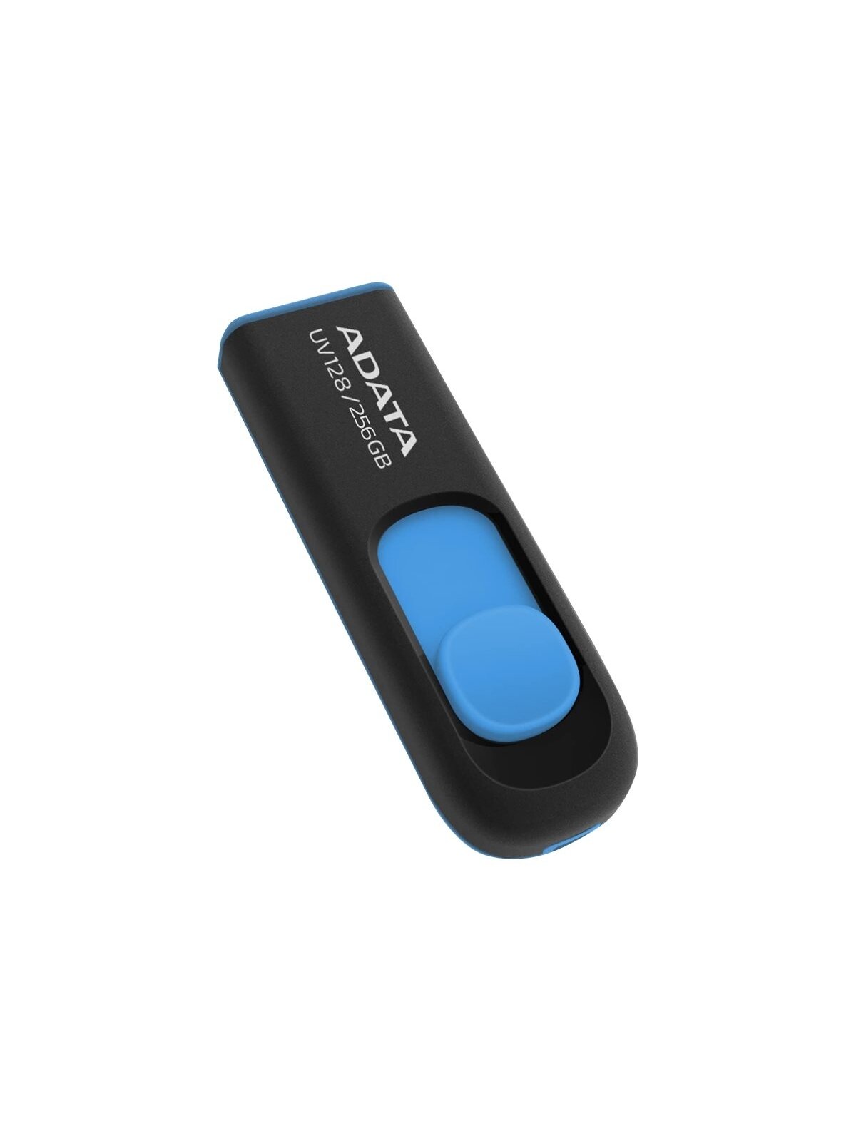 ADATA | USB Flash Drive | UV128 | 256 GB | USB 3.2 Gen1 | Black/Blue 1 ADATA | USB Flash Drive | UV128 | 256 GB | USB 3.2 Gen1 | Black/Blue 1