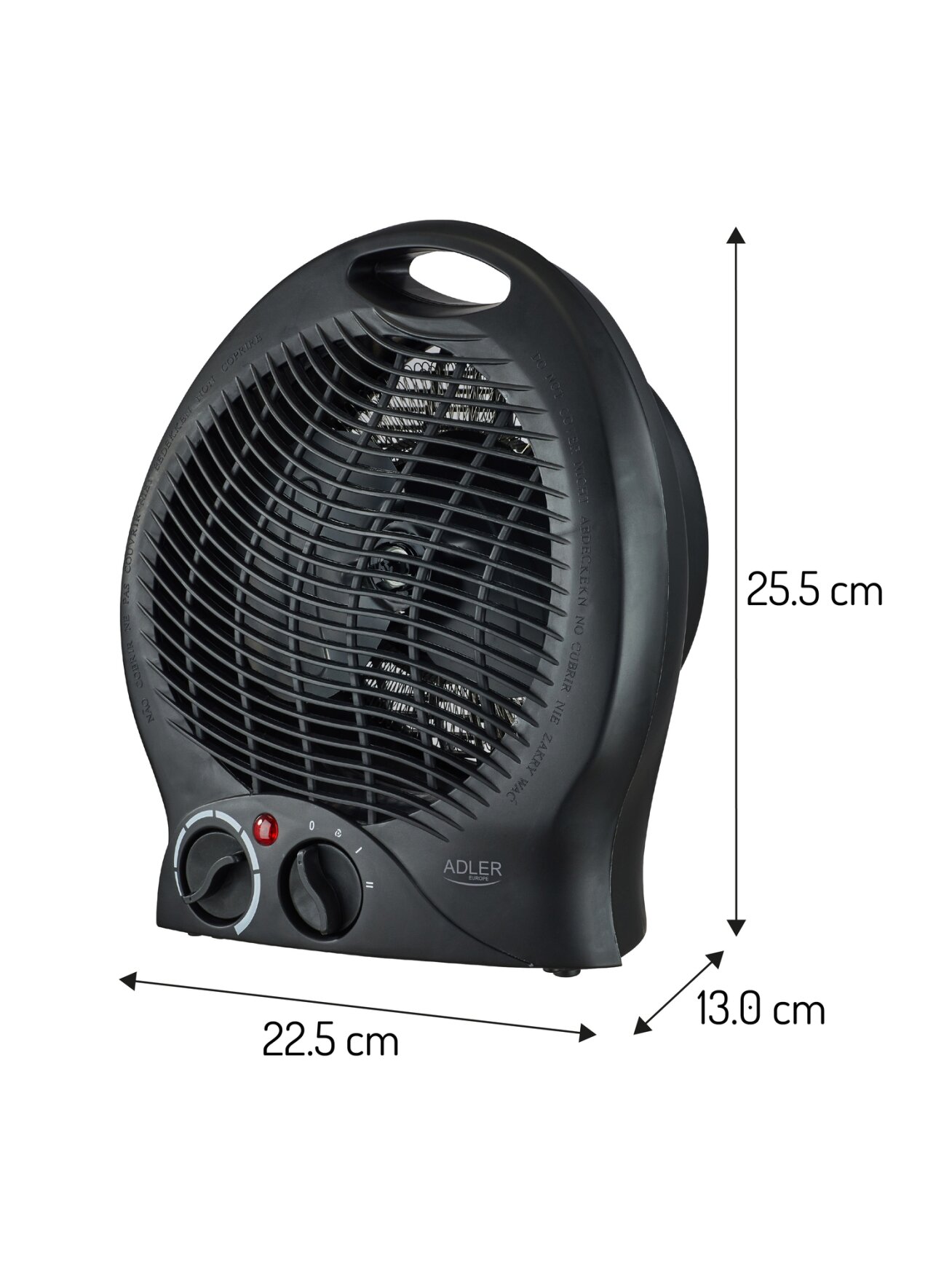 Adler AD 7761 Fan Heater, 2000 W, Black | Adler 6