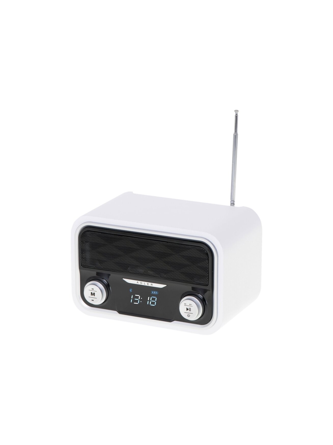 Adler | Bluetooth Radio | AD 1185 | AUX in | White Adler | Bluetooth Radio | AD 1185 | AUX in | White