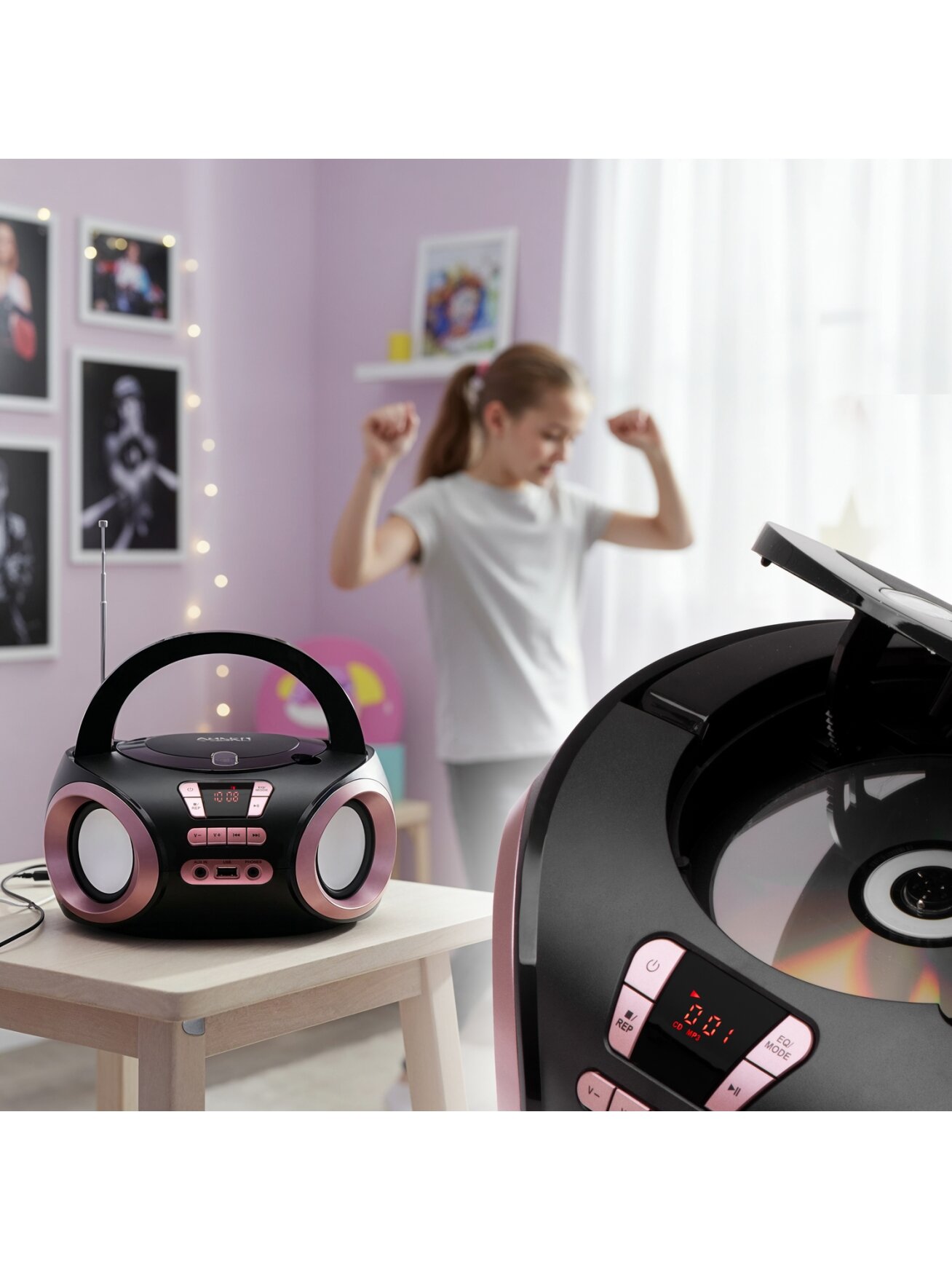 Adler | CD-MP3 Boombox | AD 1181 | Speakers | USB connectivity | FM 12