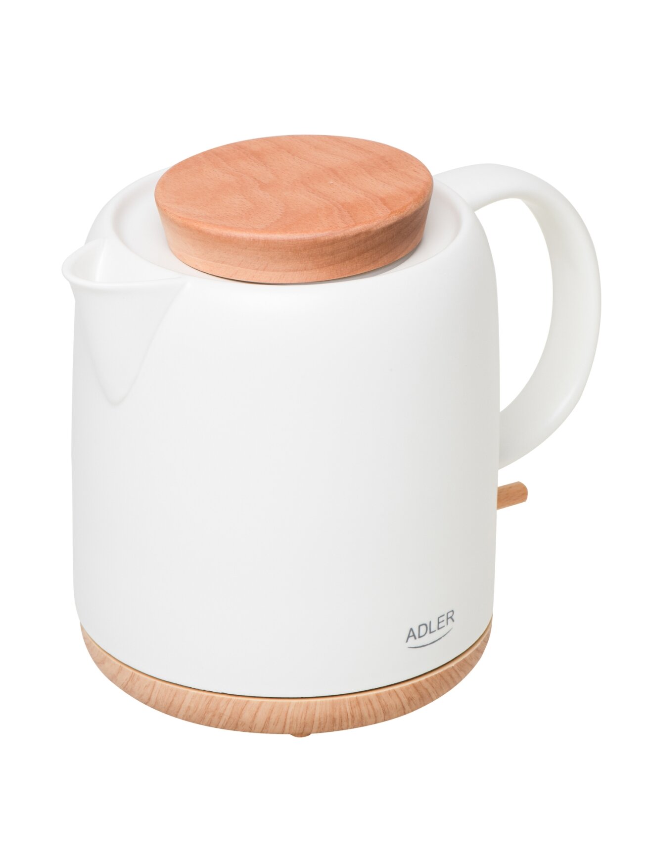 Adler Electric Kettle | AD 1304 | Electric | 1200 W | 1 L | Ceramic | 360° rotational base | White 1