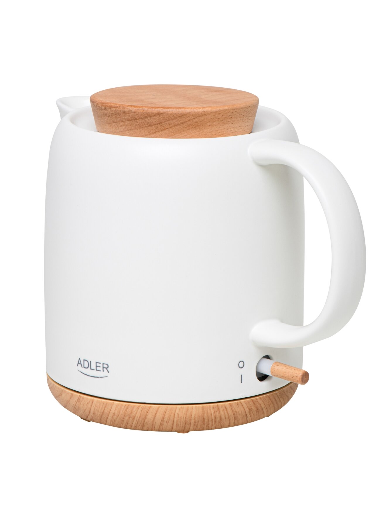 Adler Electric Kettle | AD 1304 | Electric | 1200 W | 1 L | Ceramic | 360° rotational base | White 2