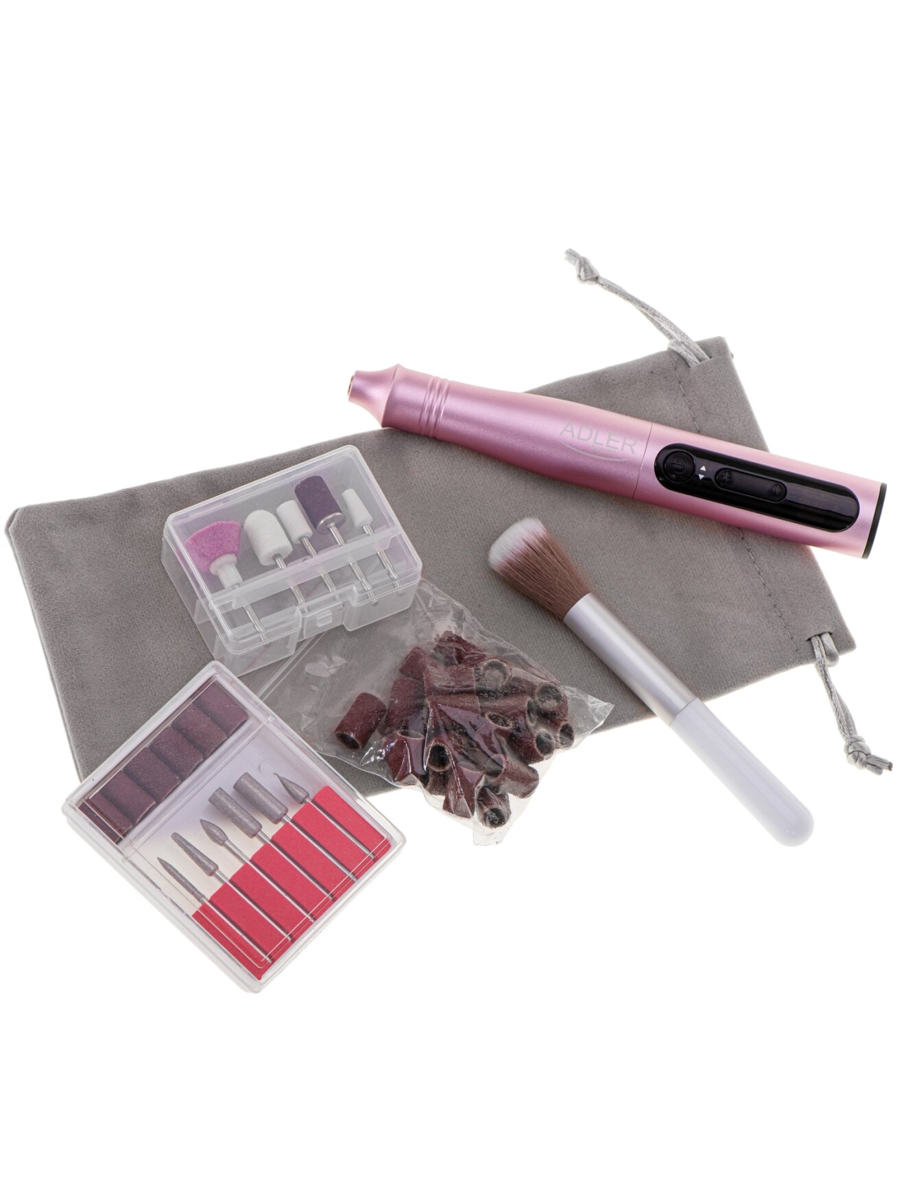 Adler | Electric Nail Drill Set | AD 2181 | Number of power levels 5 | Pink 3 Adler | Electric Nail Drill Set | AD 2181 | Number of power levels 5 | Pink 3