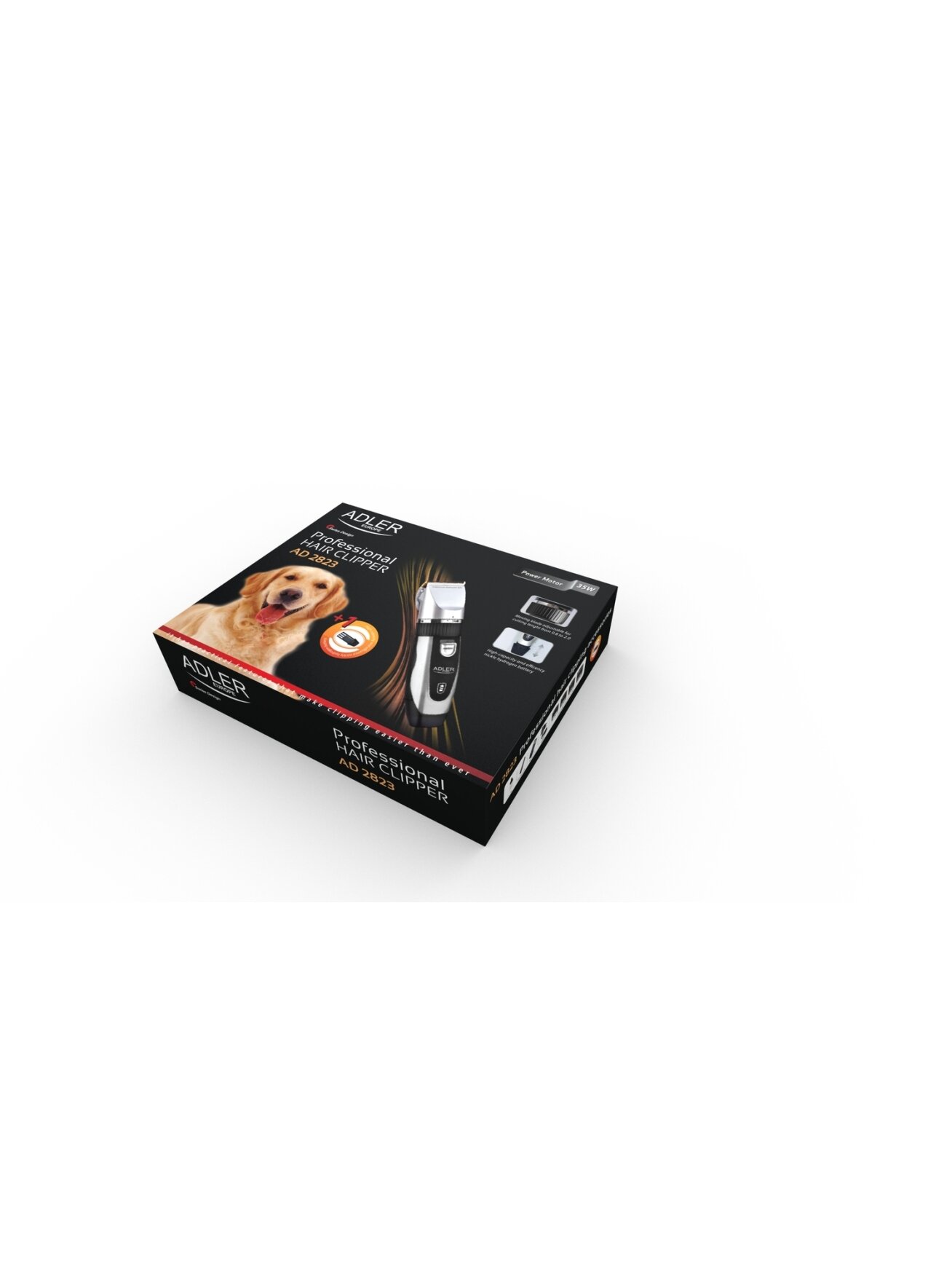 Adler | Hair clipper for pets | AD 2823 | Hair clipper for pets | Silver 10