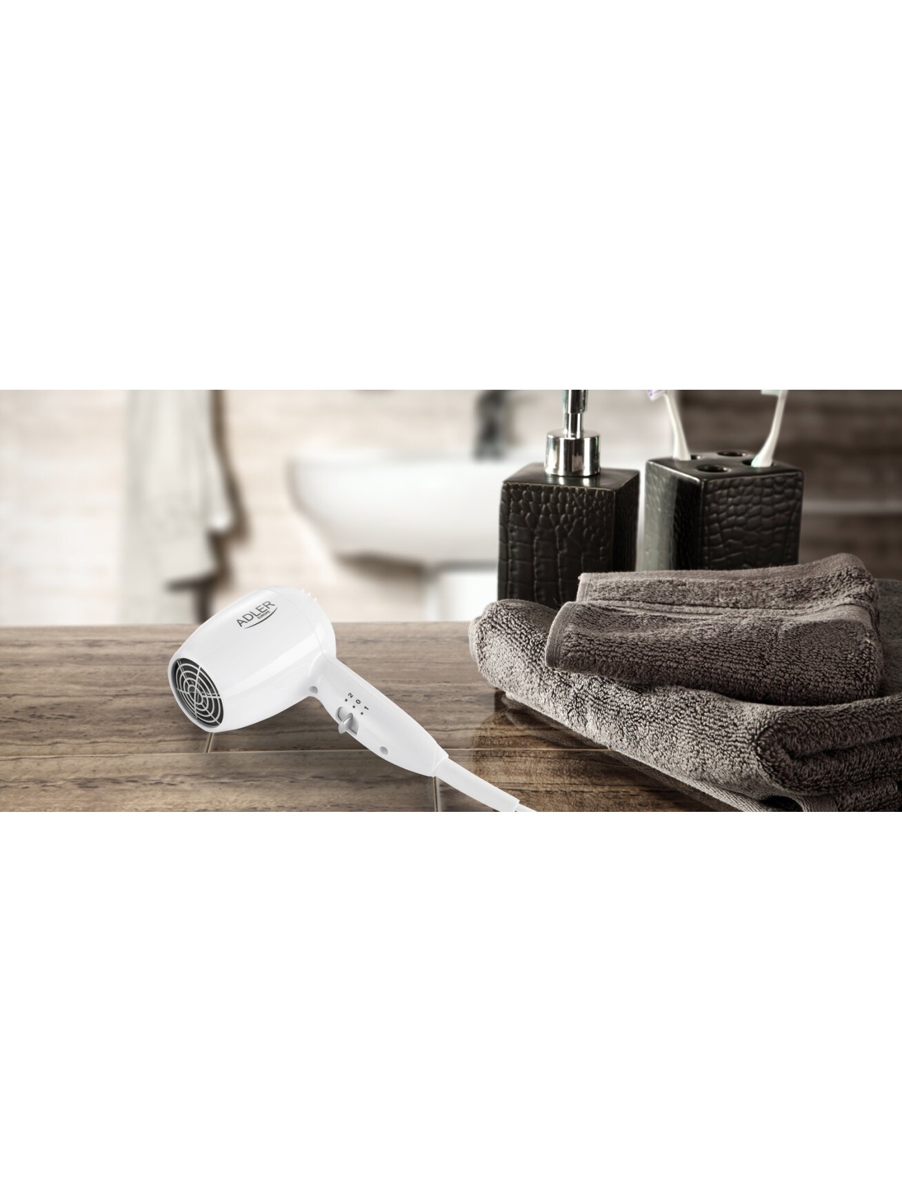 Adler | Hair dryer for hotel and swimming pool | AD 2252 | 1600 W | Number of temperature settings 2 | White 3 Adler | Hair dryer for hotel and swimming pool | AD 2252 | 1600 W | Number of temperature settings 2 | White 3