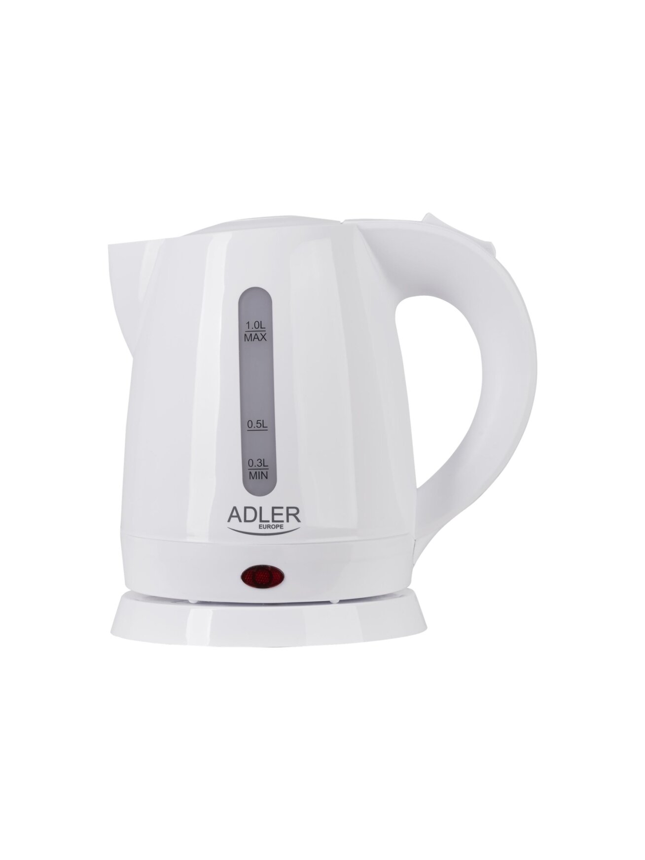 Adler | Kettle | AD 1272 | Electric | 1600 W | 1 L | Stainless steel/Polypropylene | 360° rotational base | White Adler | Kettle | AD 1272 | Electric | 1600 W | 1 L | Stainless steel/Polypropylene | 360° rotational base | White