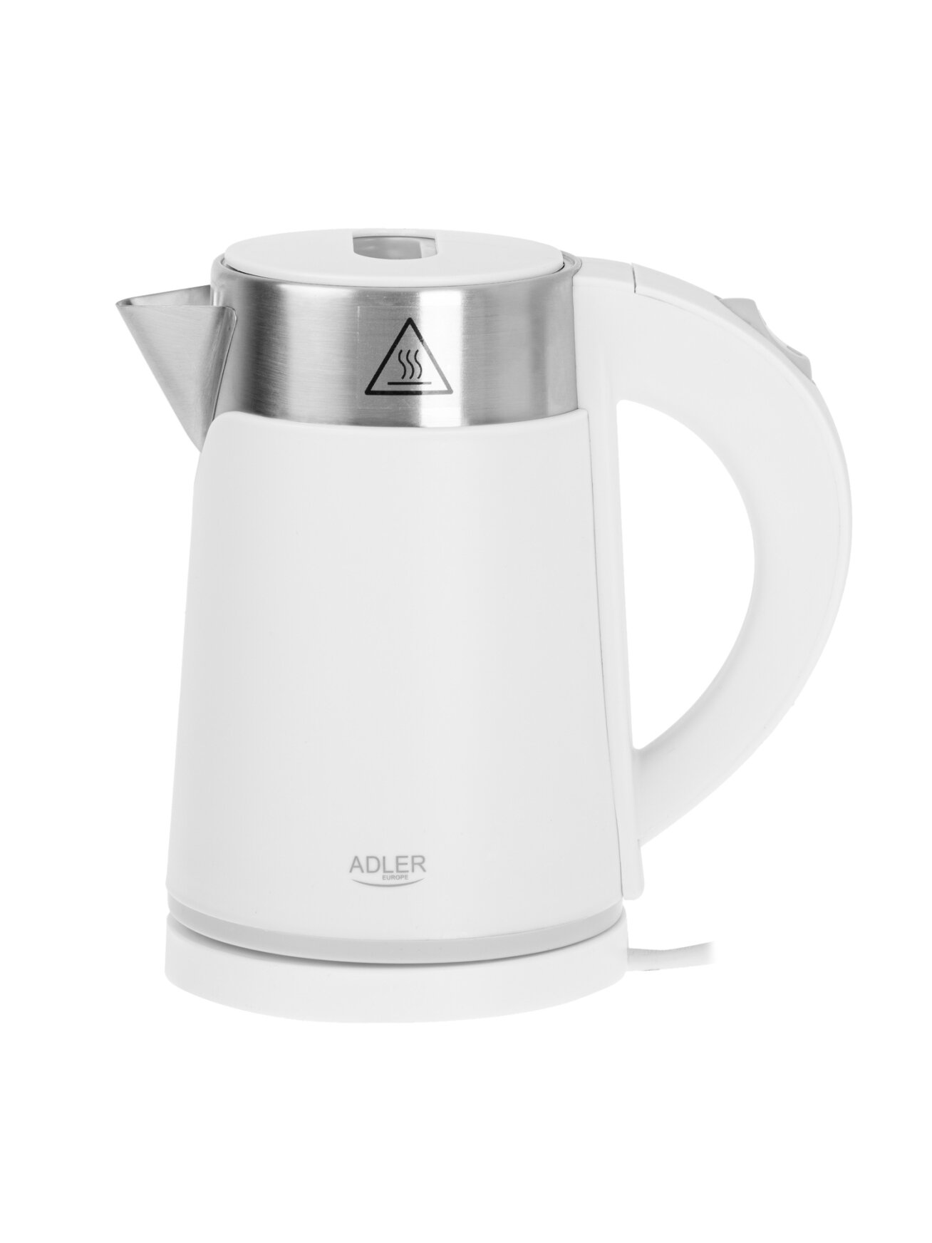 Adler | Kettle | AD 1372 | Electric | 800 W | 0.6 L | Plastic/Stainless steel | 360° rotational base | White 1 Adler | Kettle | AD 1372 | Electric | 800 W | 0.6 L | Plastic/Stainless steel | 360° rotational base | White 1