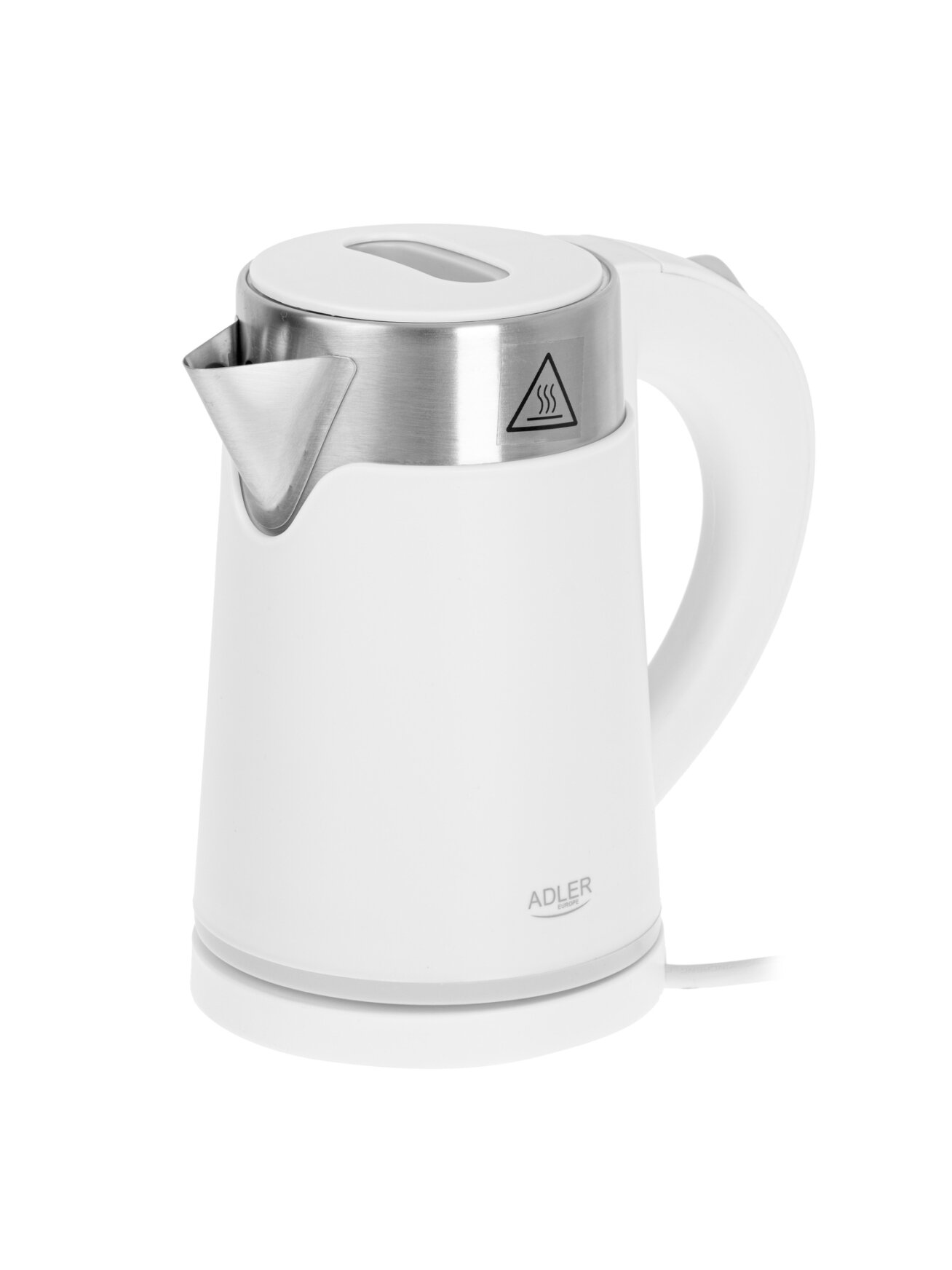 Adler | Kettle | AD 1372 | Electric | 800 W | 0.6 L | Plastic/Stainless steel | 360° rotational base | White 2 Adler | Kettle | AD 1372 | Electric | 800 W | 0.6 L | Plastic/Stainless steel | 360° rotational base | White 2