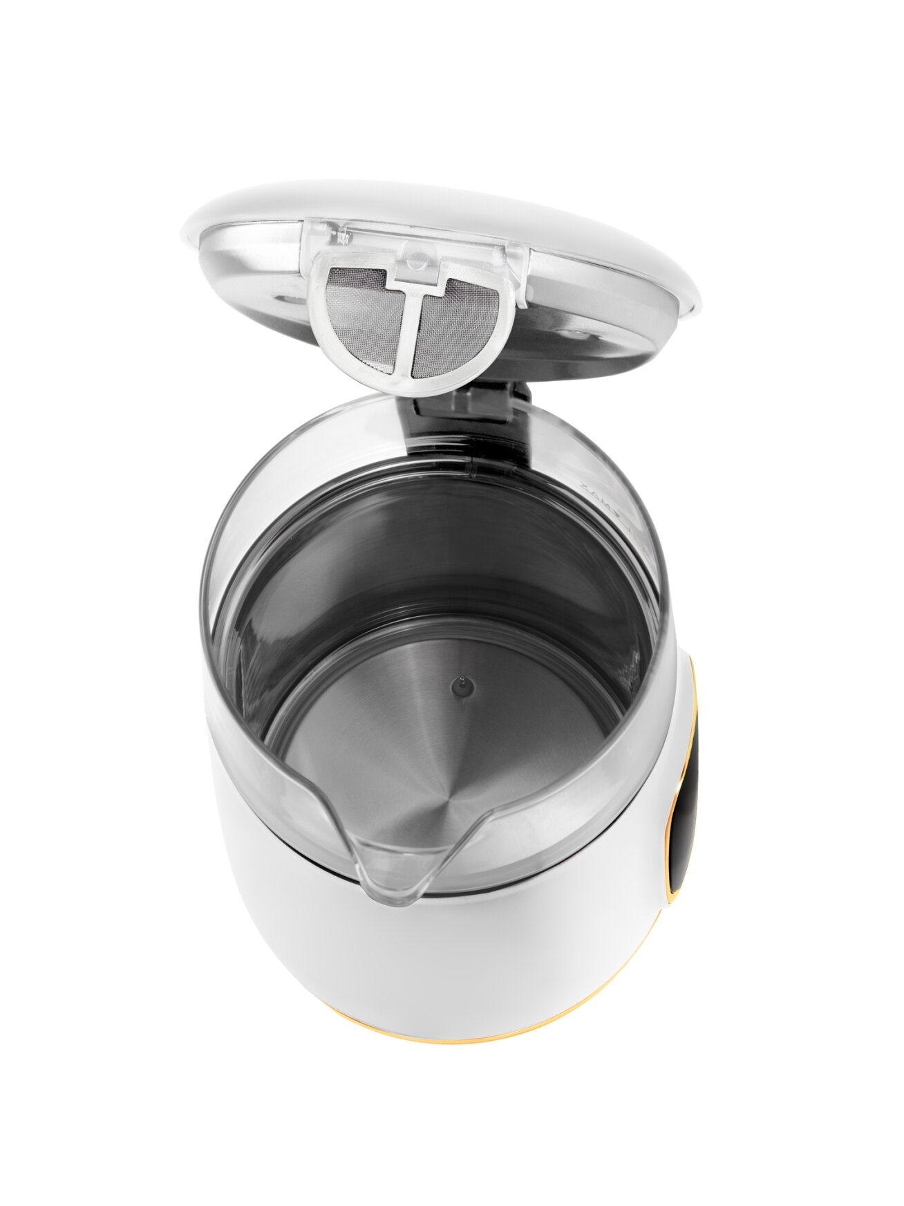 Adler Kettle with LED Display | AD 1305 | Electric | 2200 W | 1.7 L | Plastic | 360° rotational base | White/Gold 4