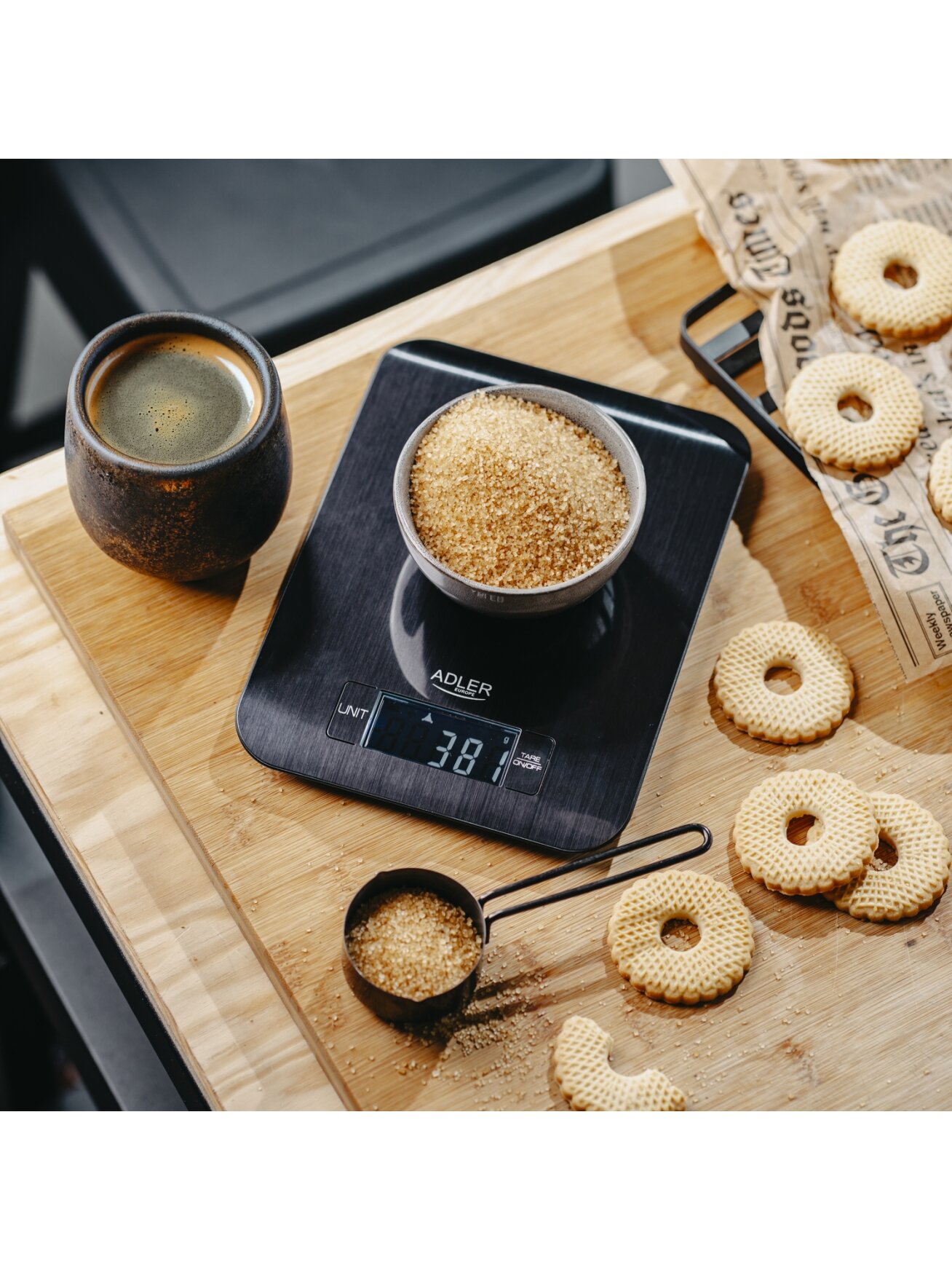 Adler Kitchen Scale | AD 3183b | Graduation 1 g | Black 6 Adler Kitchen Scale | AD 3183b | Graduation 1 g | Black 6