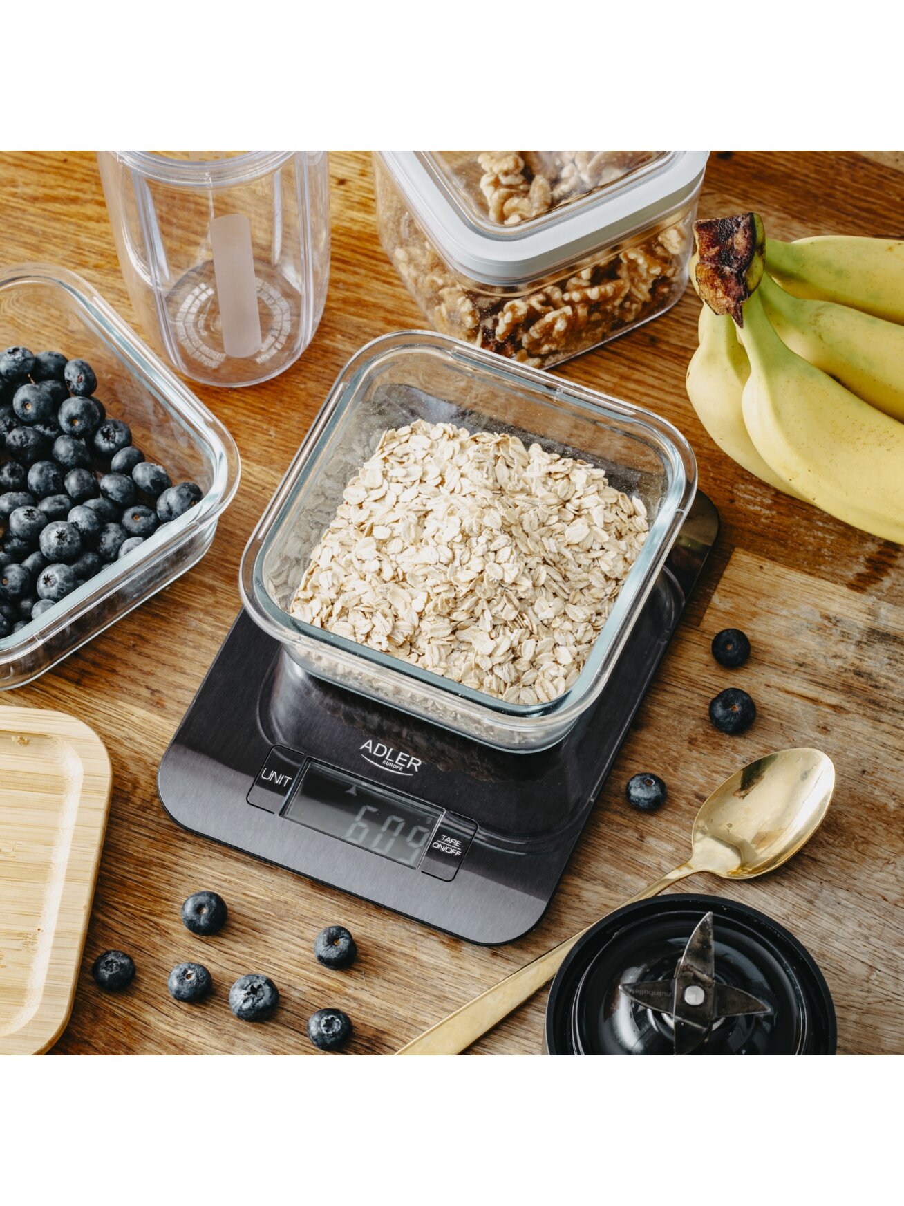 Adler Kitchen Scale | AD 3183b | Graduation 1 g | Black 8 Adler Kitchen Scale | AD 3183b | Graduation 1 g | Black 8