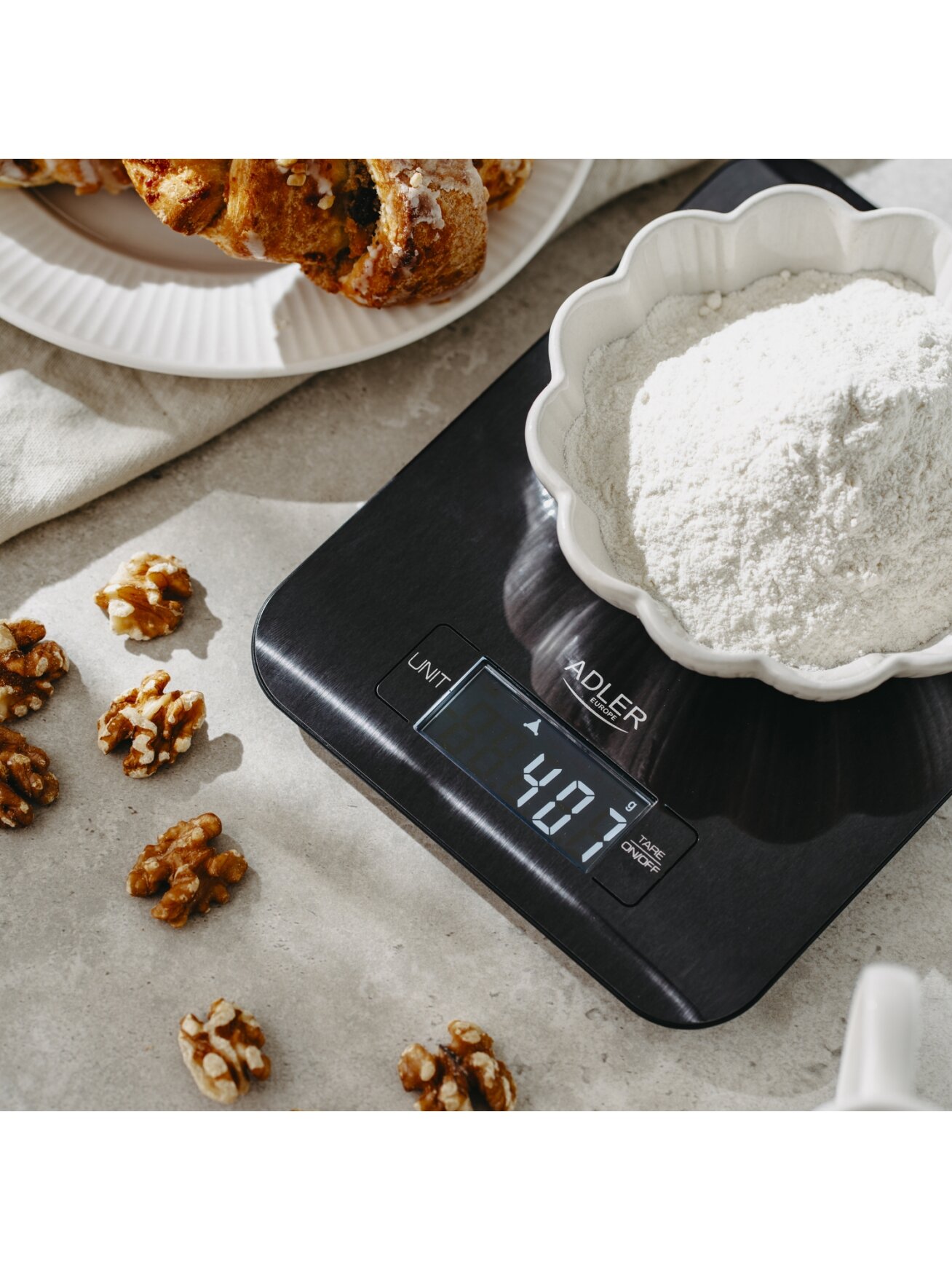 Adler Kitchen Scale | AD 3183b | Graduation 1 g | Black 9 Adler Kitchen Scale | AD 3183b | Graduation 1 g | Black 9