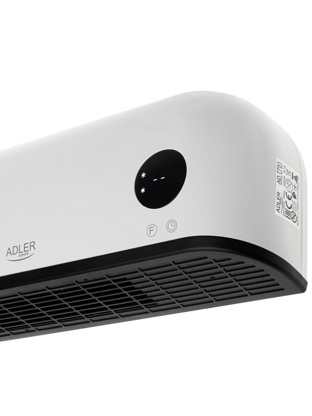Adler LED Air Curtain Heater | AD 7751 | Air curtain | 2000 W | White 2