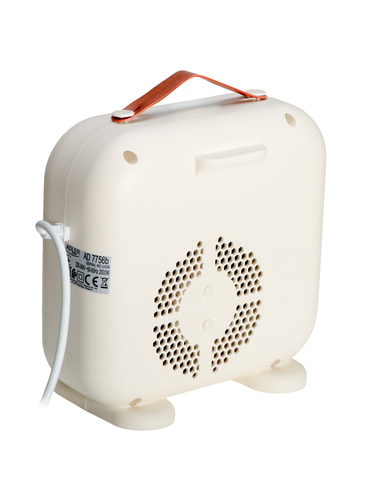 Adler LED Fan Heater with Remote Control | AD 7756 | Fan heater | 2000 W | Beige | IPX0 2