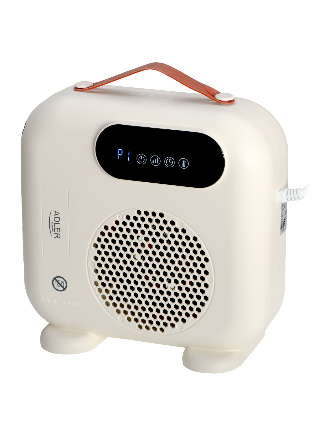 Adler LED Fan Heater with Remote Control | AD 7756 | Fan heater | 2000 W | Beige | IPX0 3