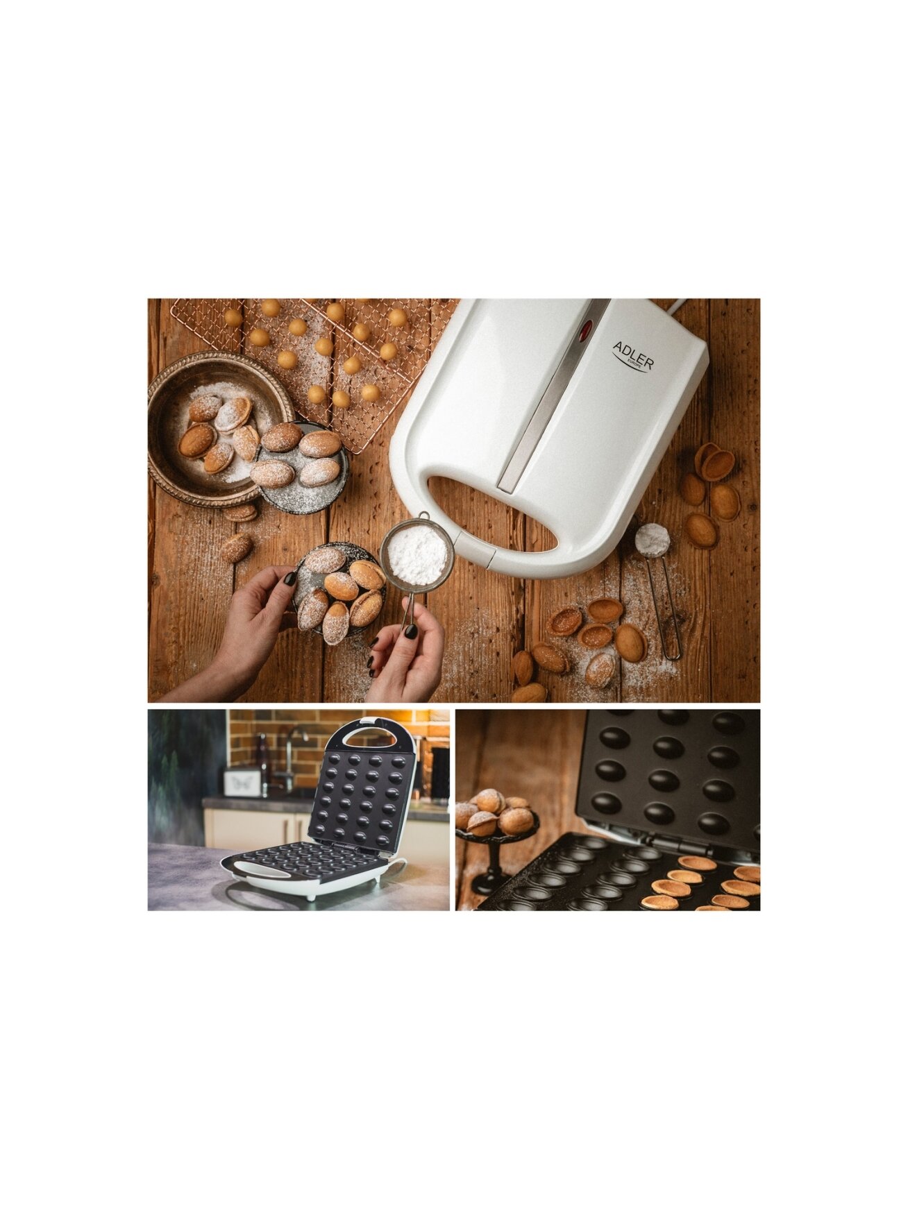 Adler | Nut maker | AD 3039 | Nut maker | 1600 W | Number of pastry 24 | Nuts 8 Adler | Nut maker | AD 3039 | Nut maker | 1600 W | Number of pastry 24 | Nuts 8