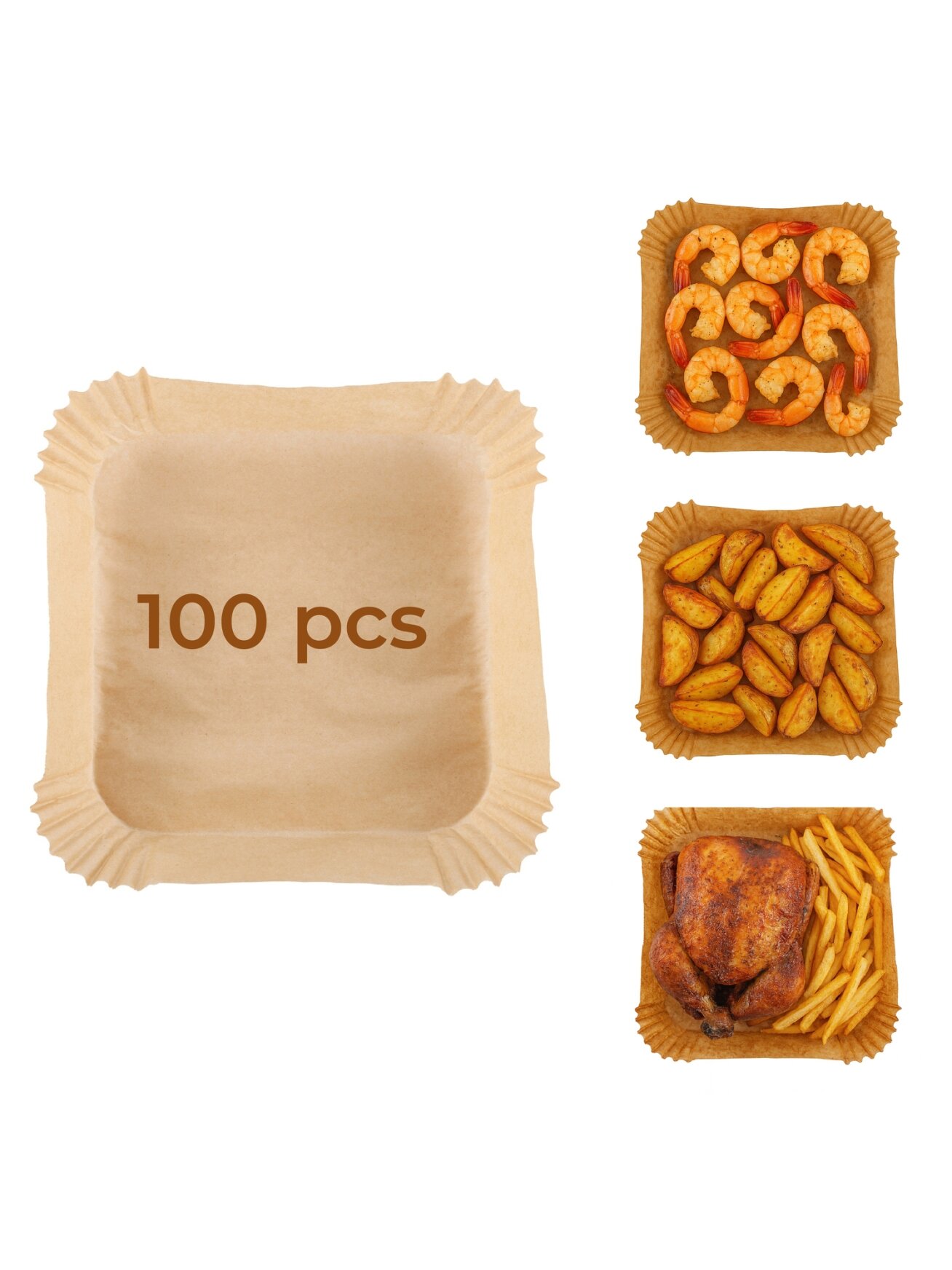 Adler Paper Liners for Air Fryer | AD 6732 | 100 | Dimensions (W x L) 20 x 20 x 4.5 cm 2 Adler Paper Liners for Air Fryer | AD 6732 | 100 | Dimensions (W x L) 20 x 20 x 4.5 cm 2
