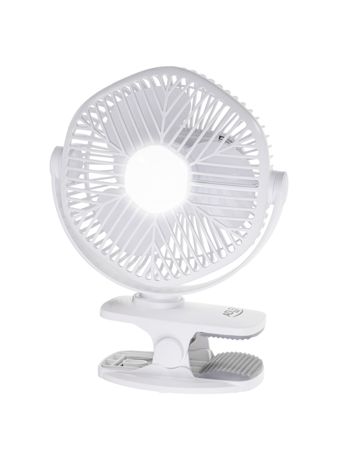 Adler Rechargeable fan with clip | AD 7335 | Table Fan | 6 W | Diameter 12.7 cm | Number of speeds 3 | Oscillation | White 2