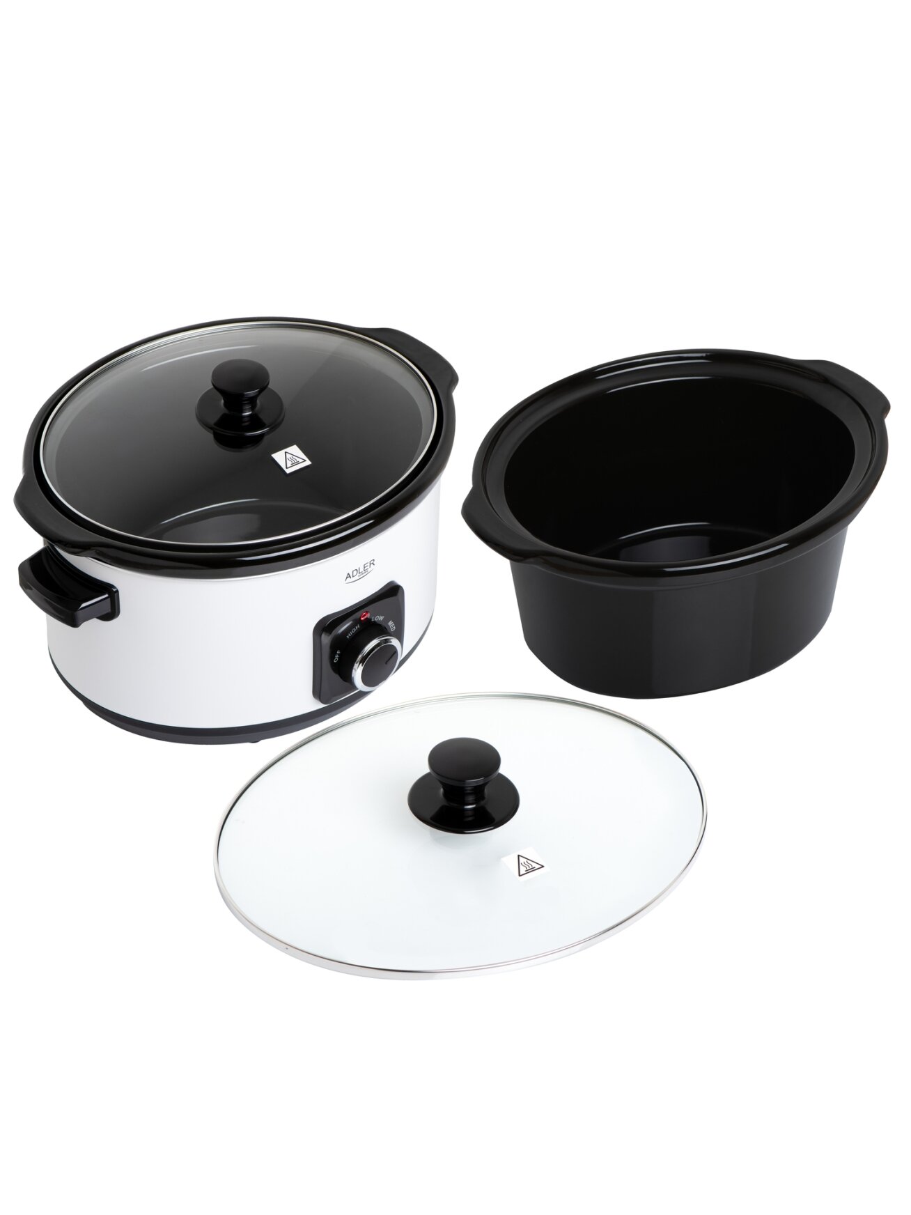 Adler | Slow Cooker | AD 6413w | 290 W | 5.8 L | Number of programs 3 | White 3 Adler | Slow Cooker | AD 6413w | 290 W | 5.8 L | Number of programs 3 | White 3