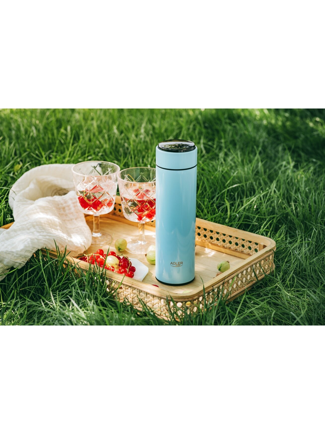 Adler | Thermal Flask | AD 4506bl | Material Stainless steel/Silicone | Blue 5