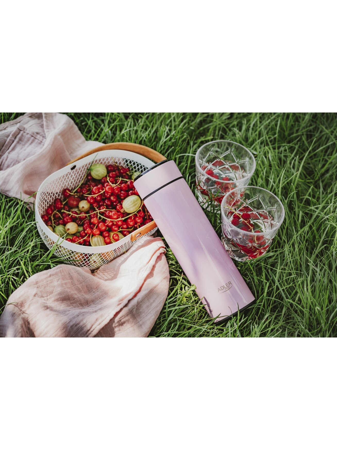 Adler | Thermal Flask | AD 4506p | Material Stainless steel/Silicone | Pink 5