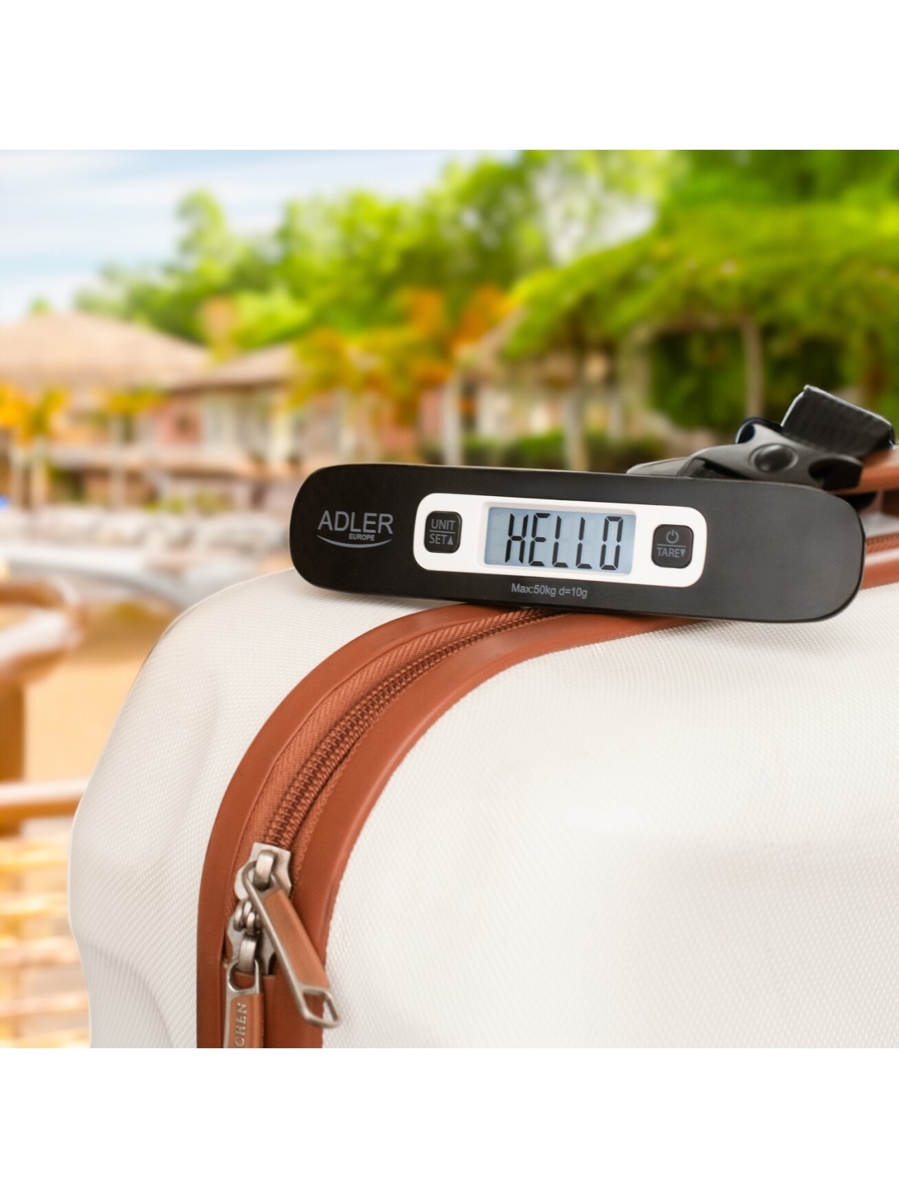Adler | Travel Luggage Scale | AD 8190 | Maximum weight (capacity) 50 kg | Accuracy 10 g | Black 6 Adler | Travel Luggage Scale | AD 8190 | Maximum weight (capacity) 50 kg | Accuracy 10 g | Black 6