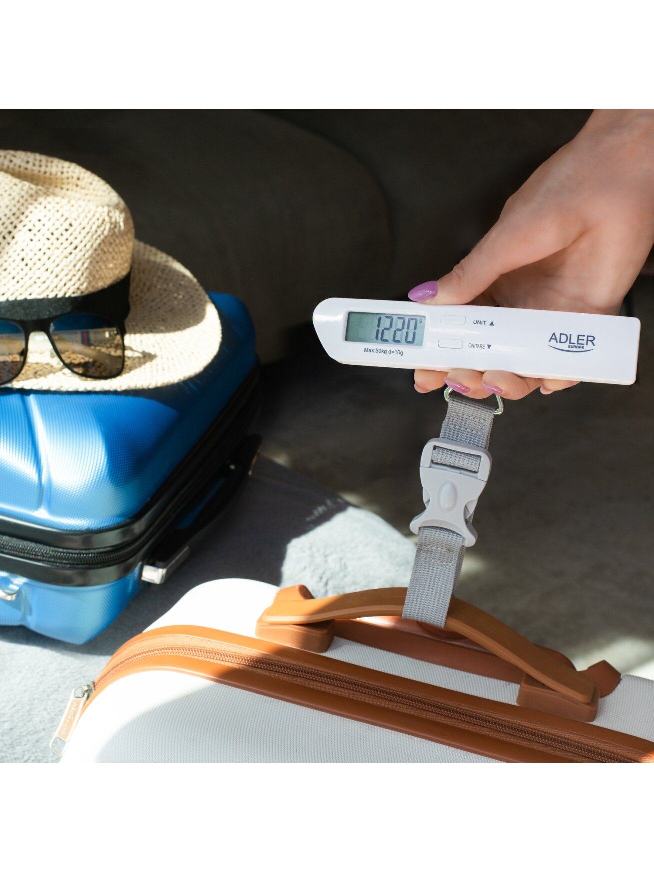 Adler | Travel Luggage Scale | AD 8191 | Maximum weight (capacity) 50 kg | Accuracy 10 g | Grey 5