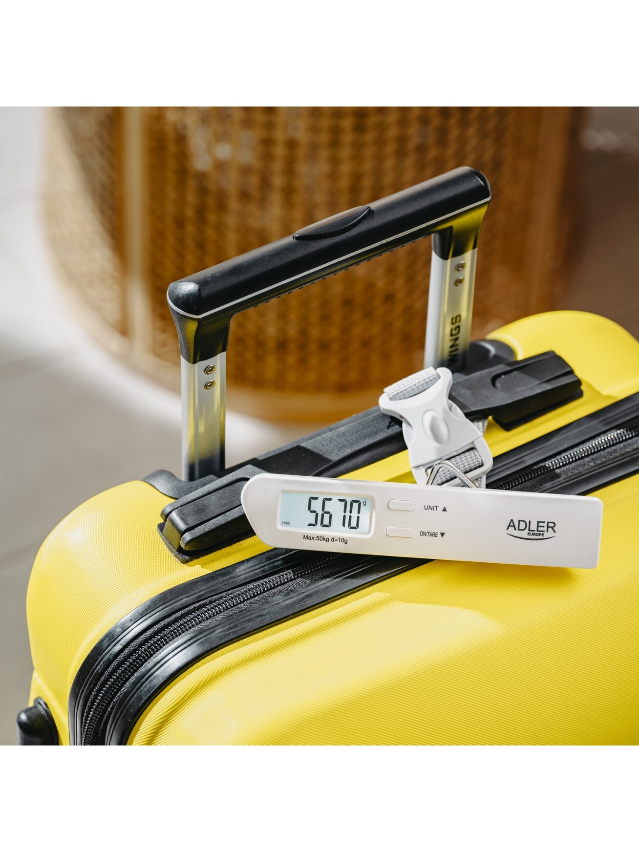 Adler | Travel Luggage Scale | AD 8191 | Maximum weight (capacity) 50 kg | Accuracy 10 g | Grey 6