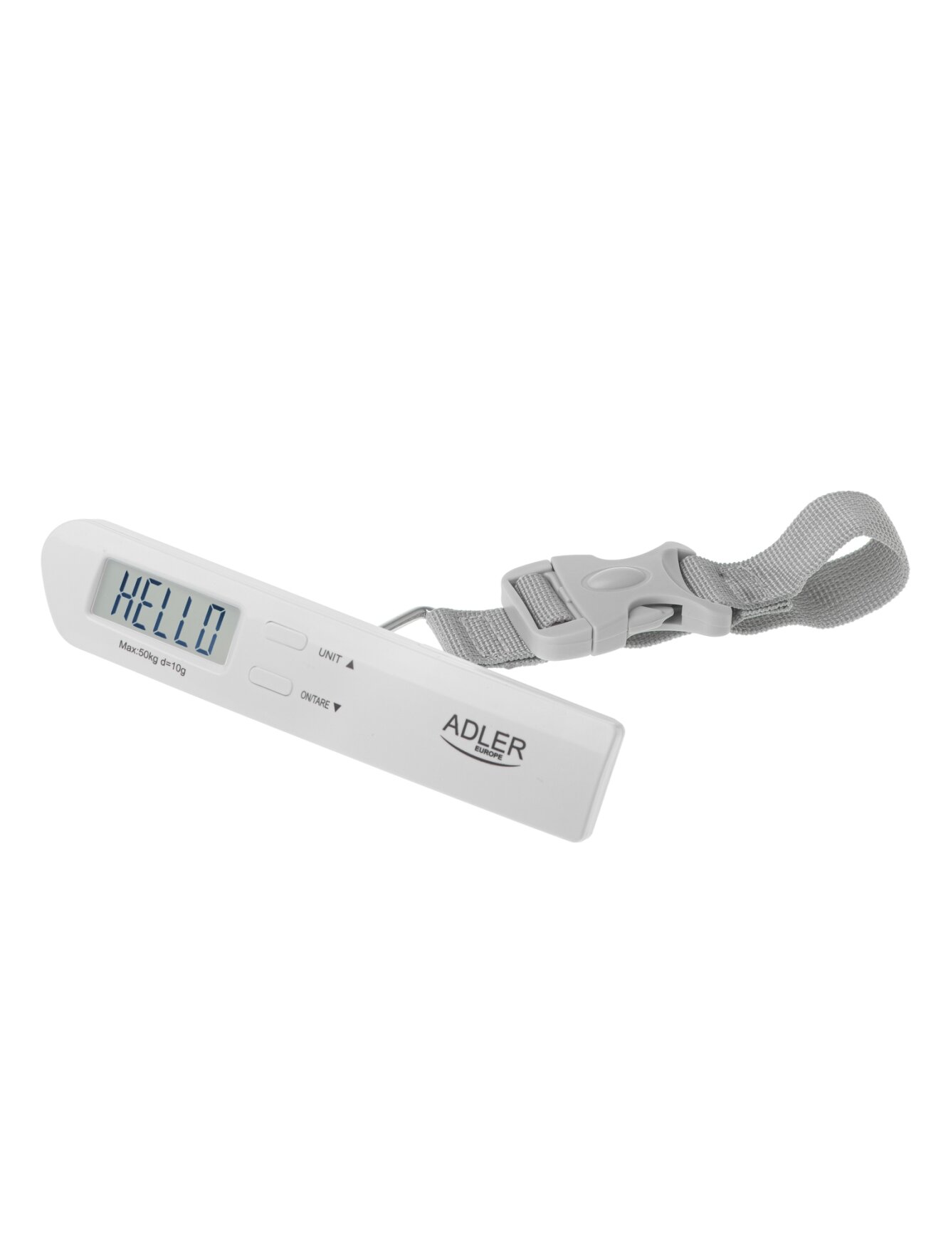 Adler | Travel Luggage Scale | AD 8191 | Maximum weight (capacity) 50 kg | Accuracy 10 g | Grey 1 Adler | Travel Luggage Scale | AD 8191 | Maximum weight (capacity) 50 kg | Accuracy 10 g | Grey 1
