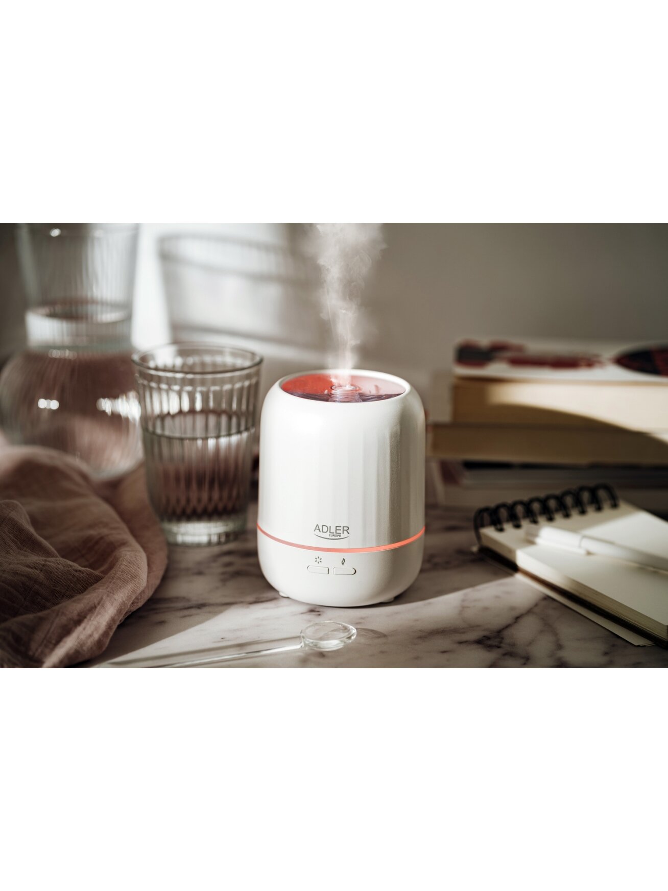 Adler | Ultrasonic aroma diffuser 3in1 | AD 7968 | Ultrasonic | Suitable for rooms up to 25 m² | White 10