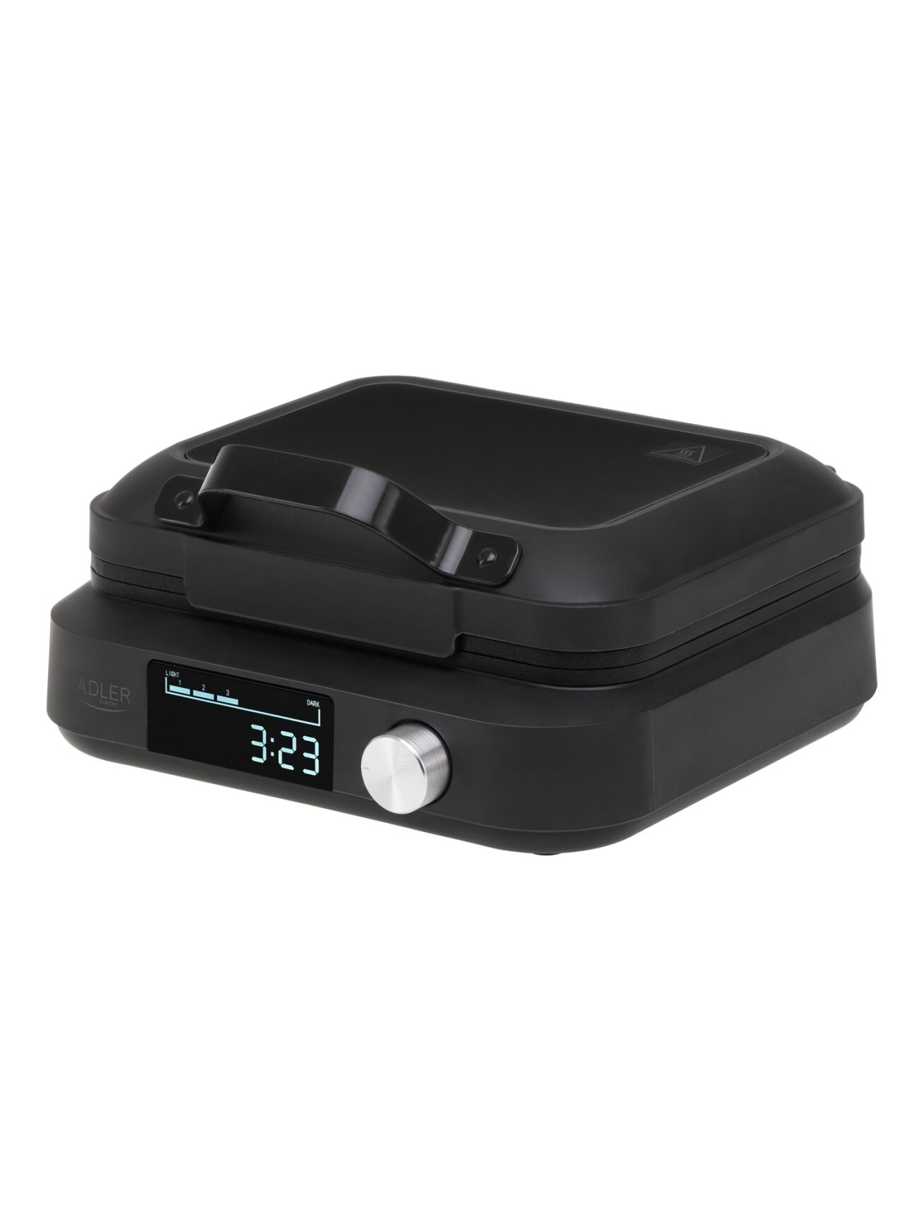 Adler Waffle Maker with LED Display | AD 3087 | 2200 W | Number of pastry 2 | Belgium | Black
