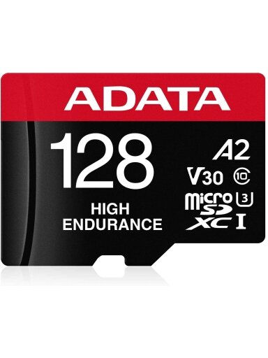 ADATA | AUSDX128GUI3V30SHA2-RA1 Memory Card | 128 GB | MicroSDXC | Flash memory class 10 | Adapter