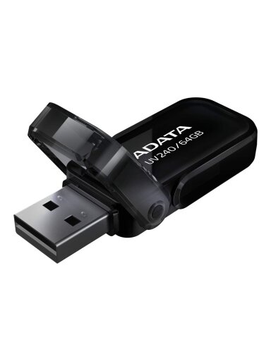 ADATA | DashDrive UV240 | 64 GB | USB 2.0 | Black ADATA | DashDrive UV240 | 64 GB | USB 2.0 | Black