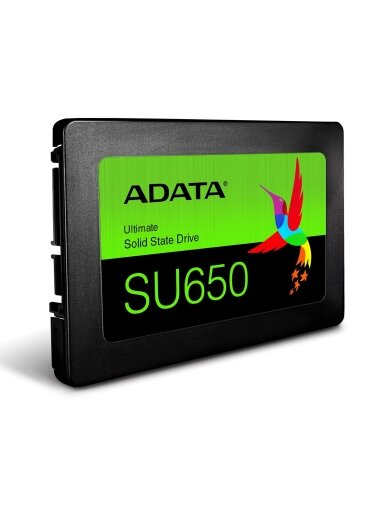 ADATA | Ultimate SU650 3D NAND SSD | 480 GB | SSD form factor 2.5” | Solid-state drive interface SATA | Read speed 520 MB/s | Write speed 450 MB/s