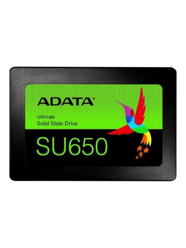 ADATA | Ultimate SU650 3D NAND SSD | 480 GB | SSD form factor 2.5” | Solid-state drive interface SATA | Read speed 520 MB/s | Write speed 450 MB/s