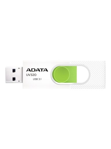 ADATA | UV320 | 32 GB | USB 3.1 | White/Green ADATA | UV320 | 32 GB | USB 3.1 | White/Green