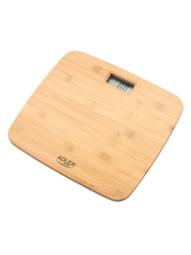 Adler | Bathroom Bamboo Scale | AD 8173 | Maximum weight (capacity) 150 kg | Accuracy 100 g