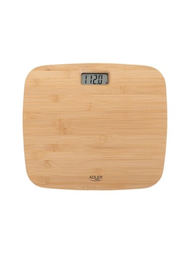 Adler | Bathroom Bamboo Scale | AD 8173 | Maximum weight (capacity) 150 kg | Accuracy 100 g