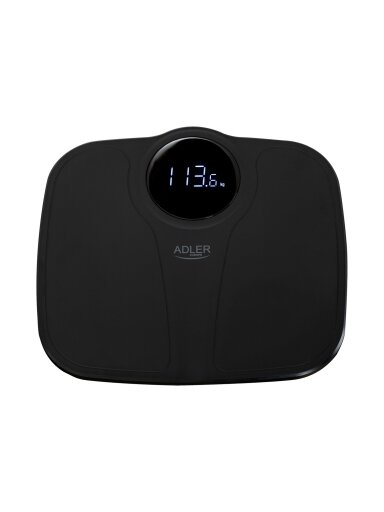 Adler | Bathroom Scale | AD 8172b | Maximum weight (capacity) 180 kg | Accuracy 100 g | Body Mass Index (BMI) measuring | Black