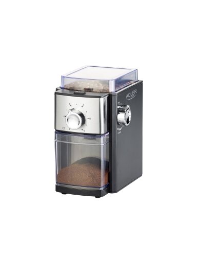 Adler | Coffee Grinder | AD 4448 | 300 W | Coffee beans capacity 250 g | Number of cups 12 per container pc(s) | Black