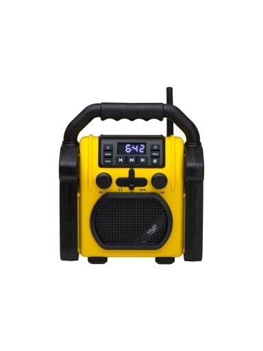 Adler | Construction radio with Bluetooth | AD 1911 | AUX in | Black/Yellow